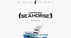 Desktop Screenshot of charterboatseahorse.com